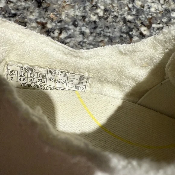 Vionic Beach Pismo Cream Canvas Slip-On Sneakers - Picture 4 of 5